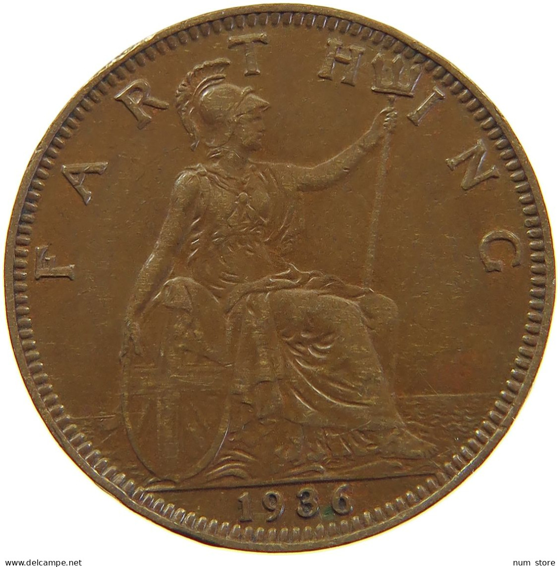 GREAT BRITAIN FARTHING 1936 #c064 0113 - B. 1 Farthing