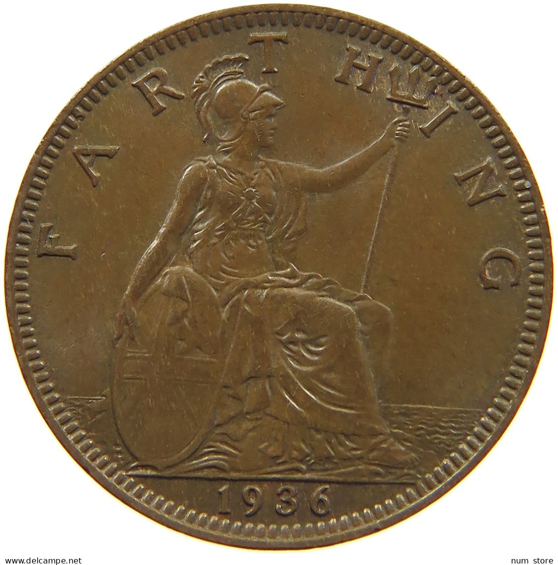 GREAT BRITAIN FARTHING 1936 #c019 0257 - B. 1 Farthing