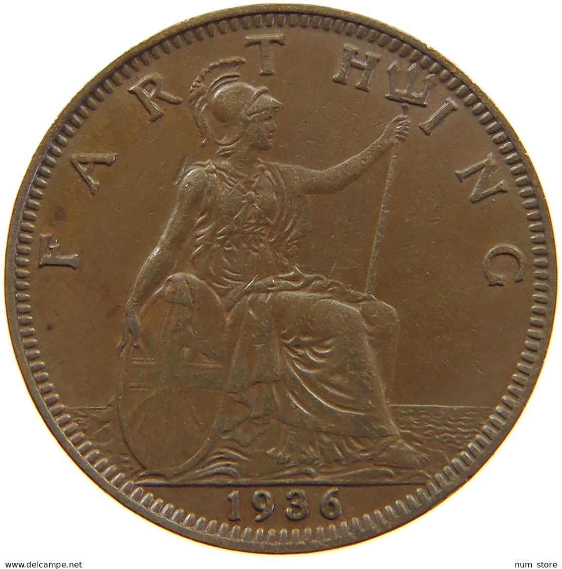 GREAT BRITAIN FARTHING 1936 #a085 0637 - B. 1 Farthing