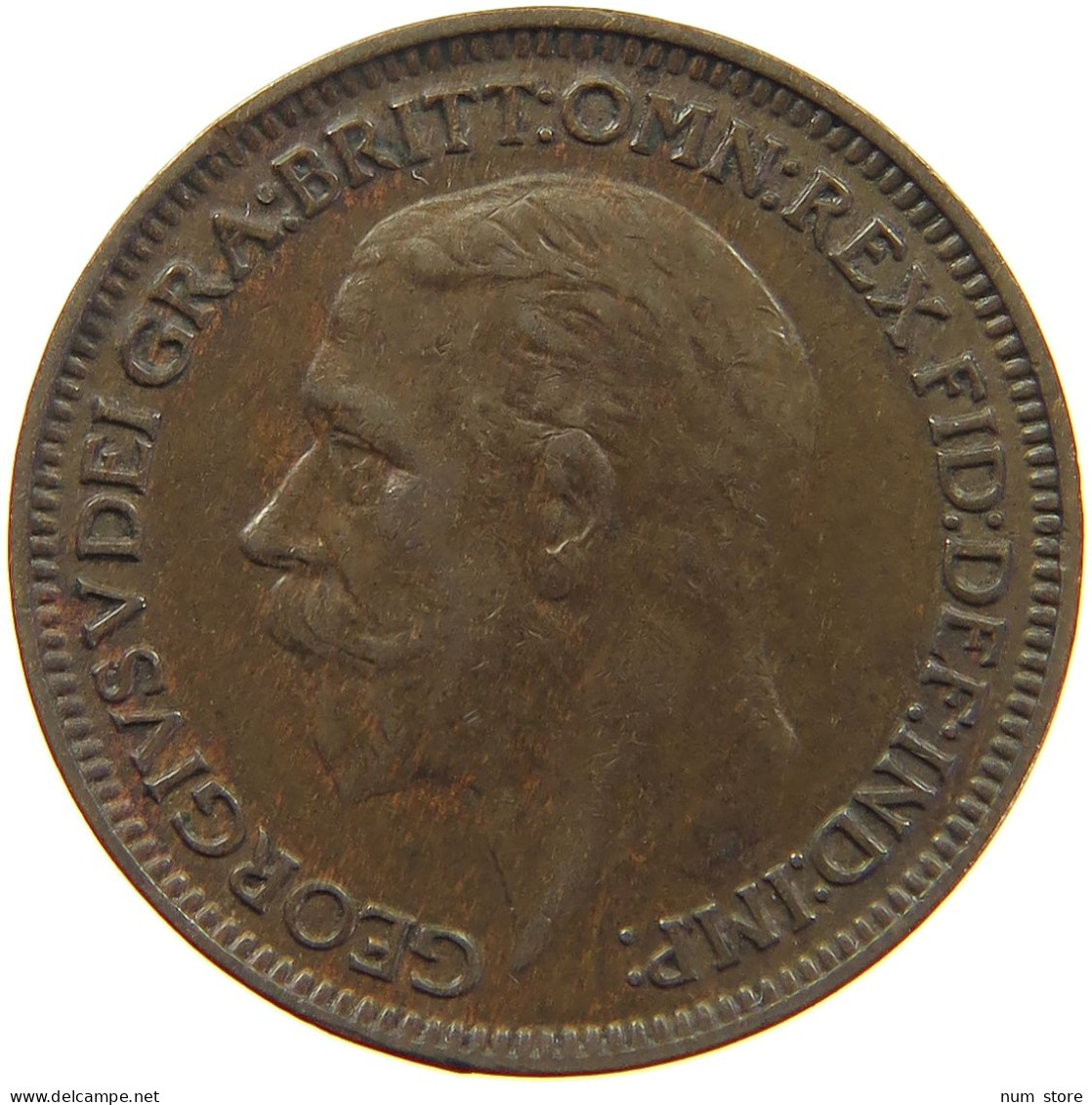 GREAT BRITAIN FARTHING 1934 #a062 0765 - B. 1 Farthing