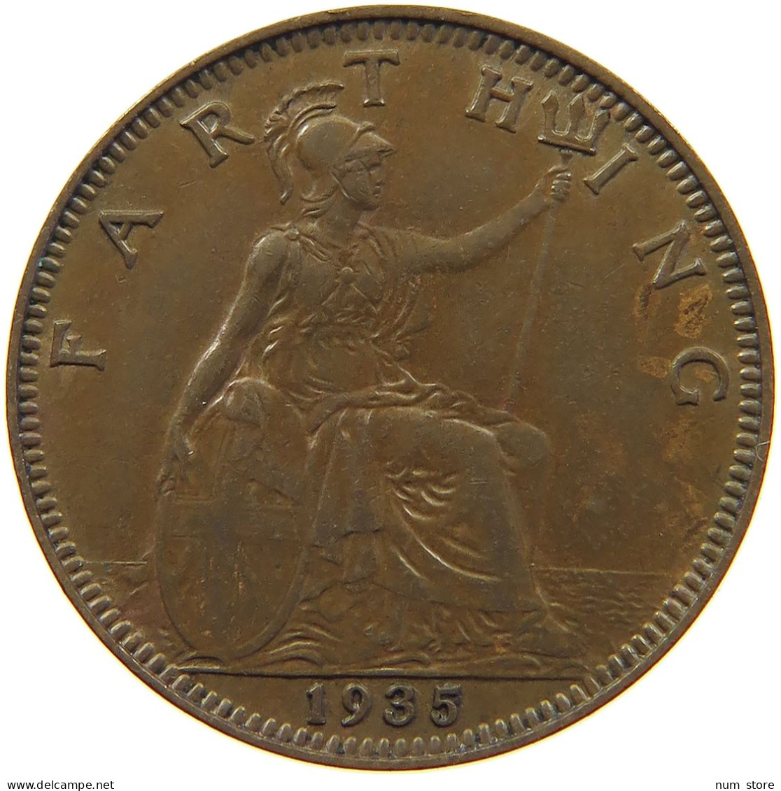 GREAT BRITAIN FARTHING 1935 #c062 0057 - B. 1 Farthing