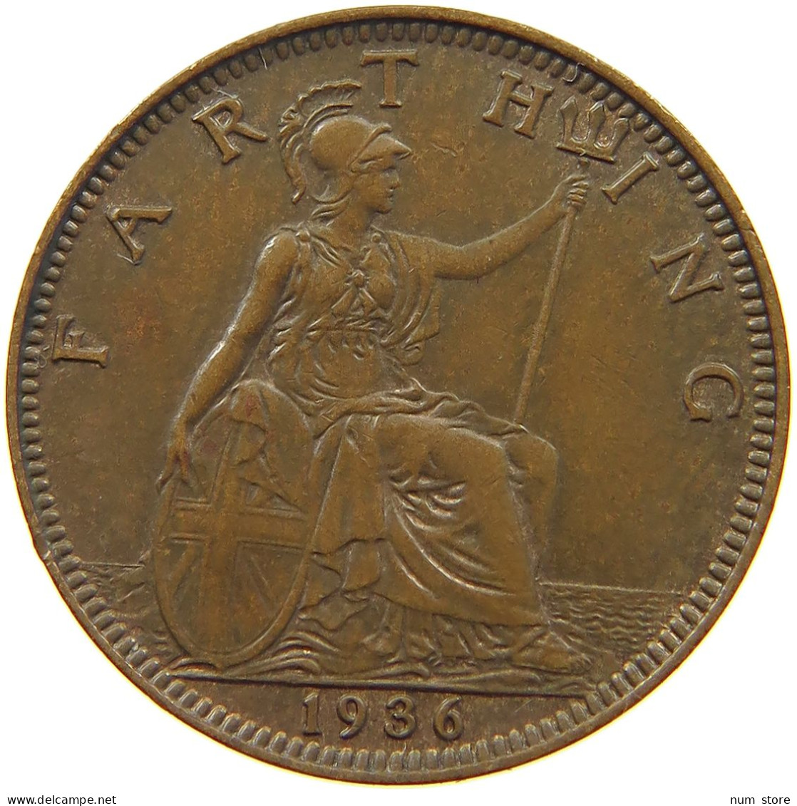 GREAT BRITAIN FARTHING 1936 #a014 0111 - B. 1 Farthing