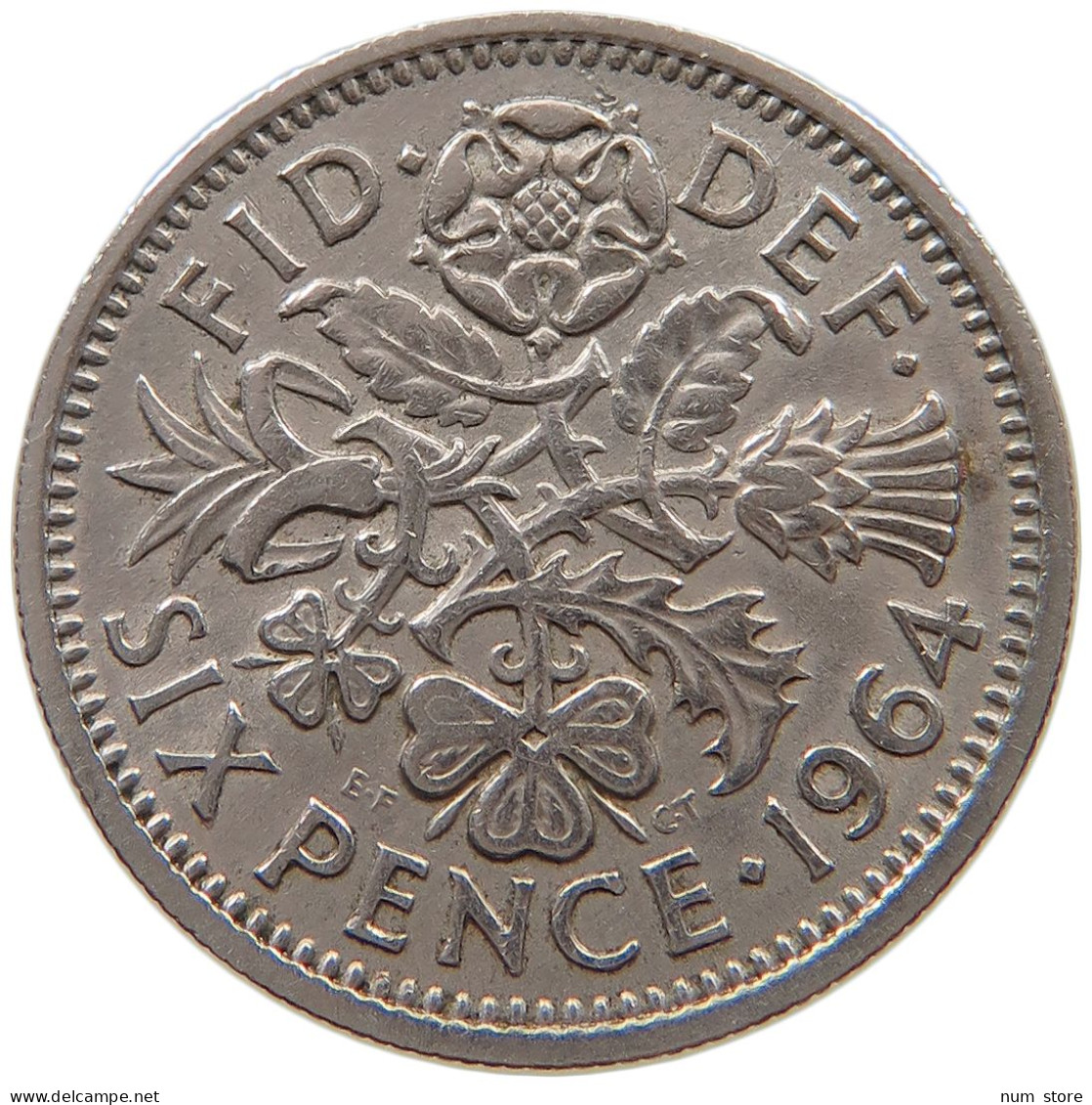 GREAT BRITAIN SIXPENCE 1964 #a061 0663 - H. 6 Pence