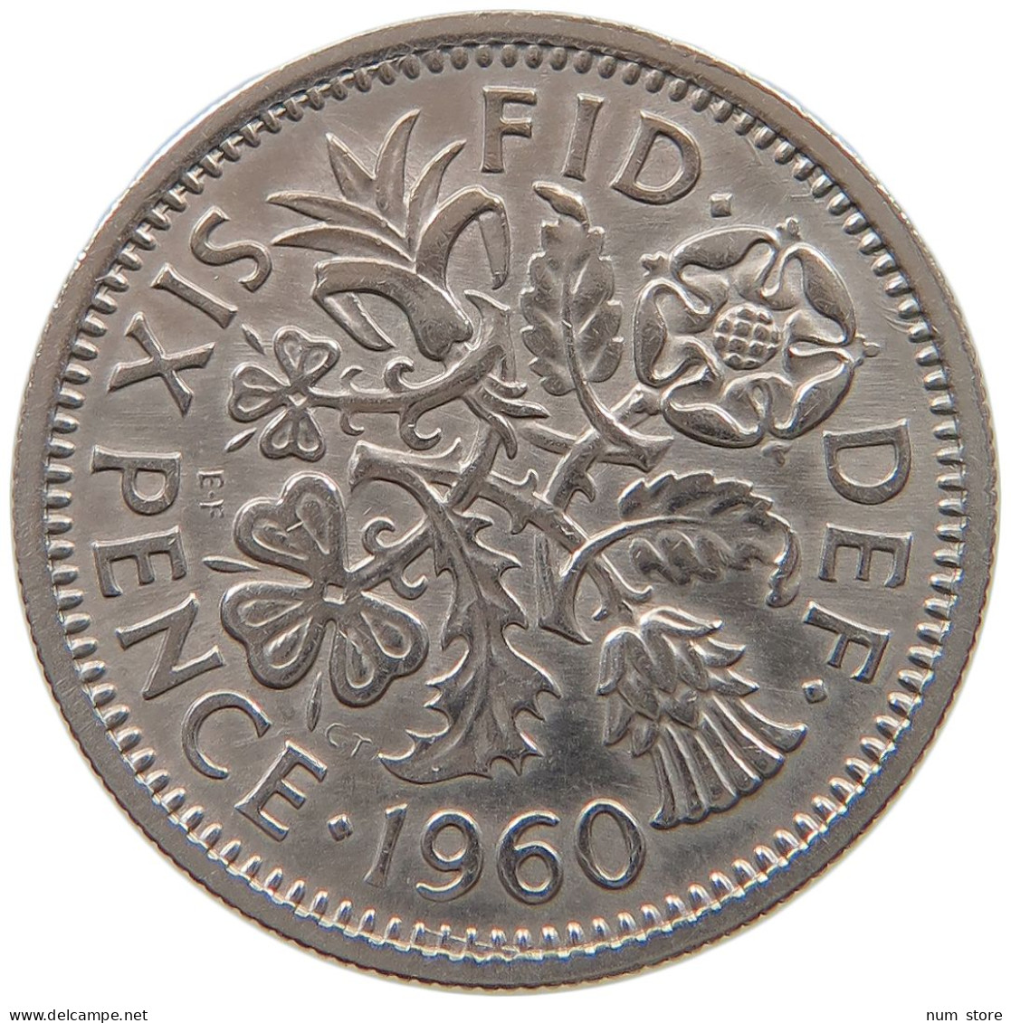 GREAT BRITAIN SIXPENCE 1960 #a046 0693 - H. 6 Pence