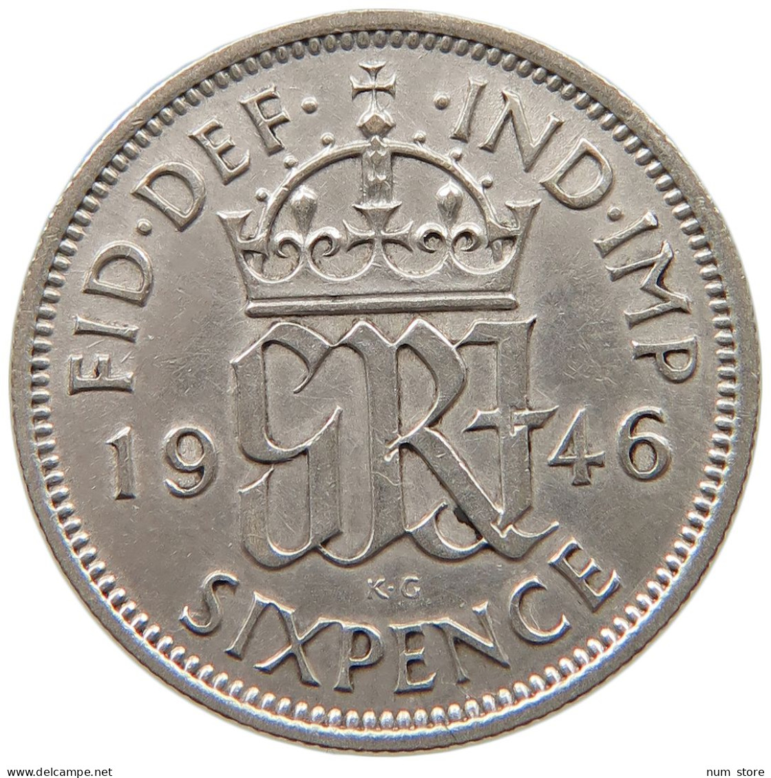 GREAT BRITAIN SIXPENCE 1946 #a045 0647 - H. 6 Pence