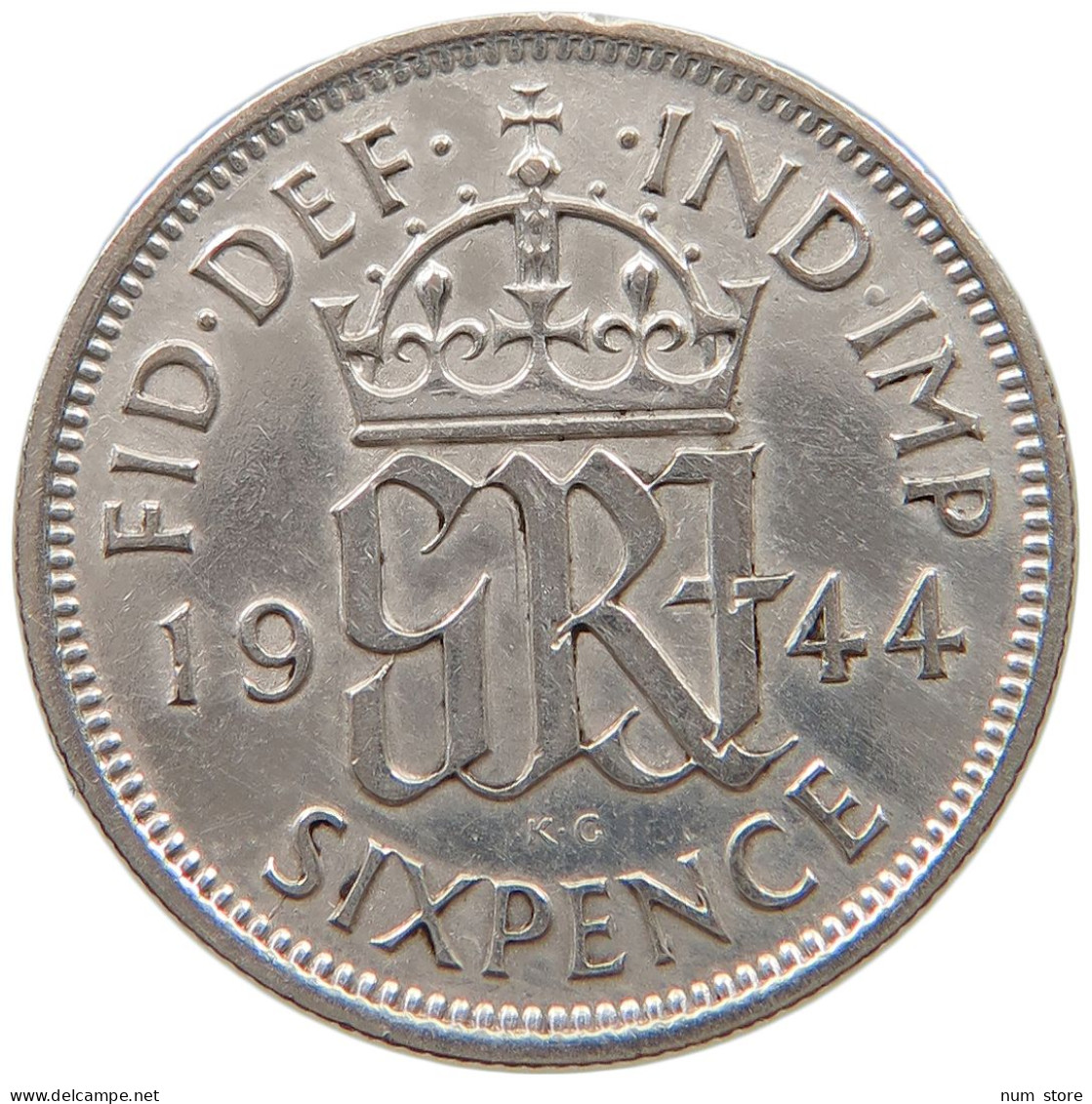 GREAT BRITAIN SIXPENCE 1944 #a057 0257 - H. 6 Pence