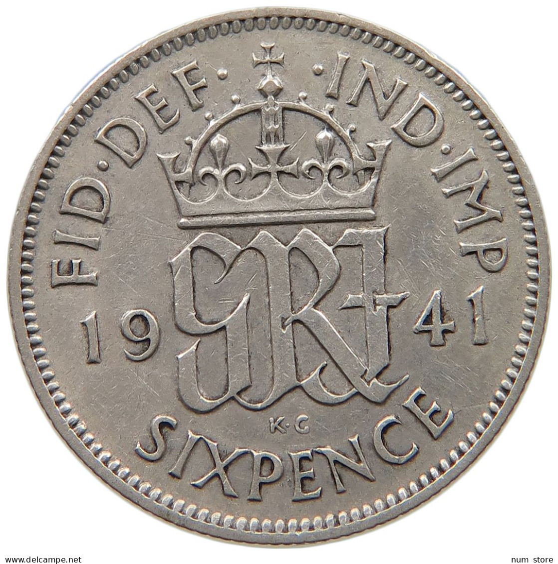 GREAT BRITAIN SIXPENCE 1941 #a044 0227 - H. 6 Pence