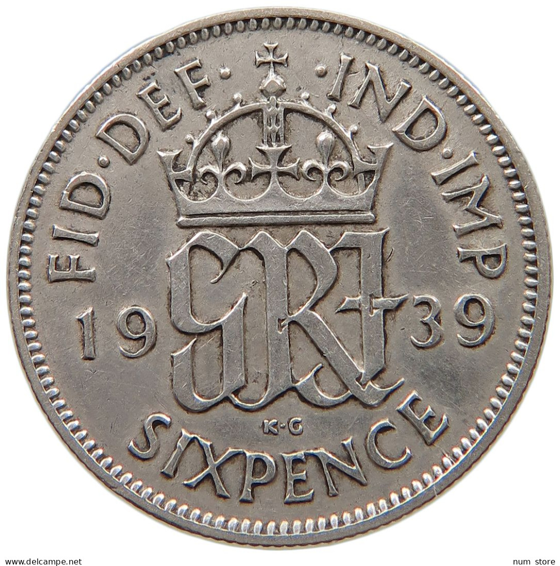 GREAT BRITAIN SIXPENCE 1939 #a057 0251 - H. 6 Pence