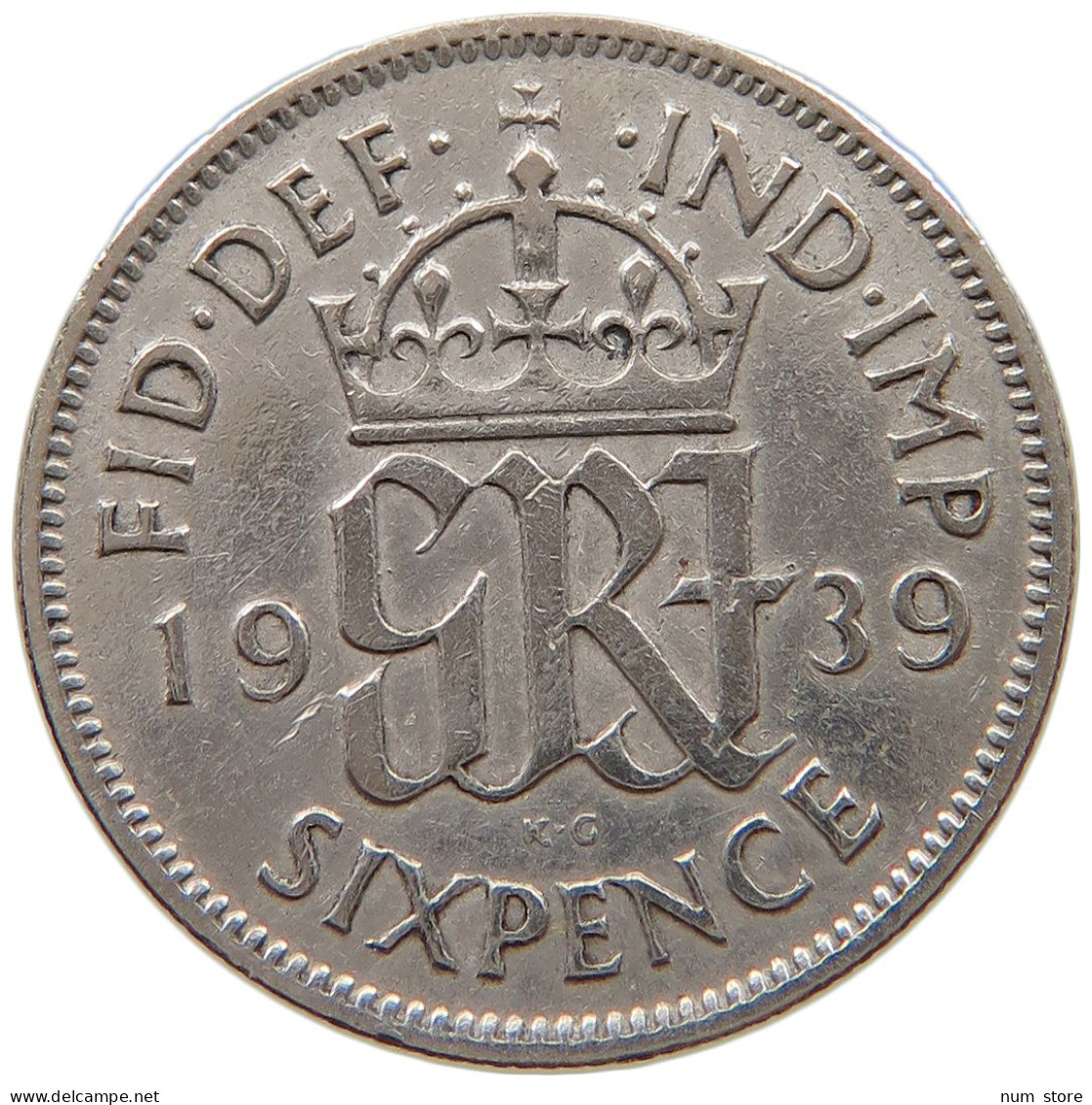 GREAT BRITAIN SIXPENCE 1939 #a057 0255 - H. 6 Pence