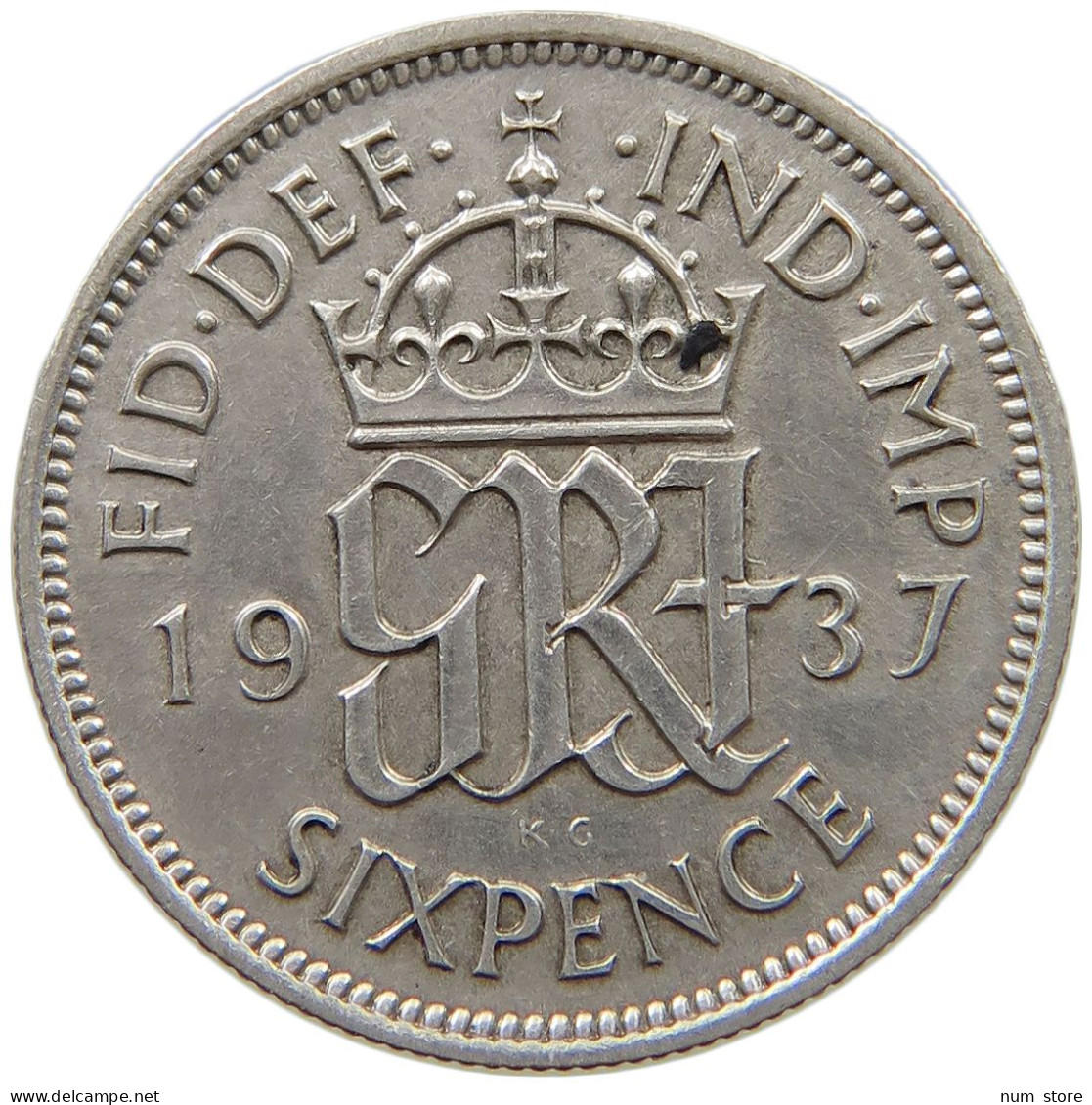 GREAT BRITAIN SIXPENCE 1937 #a081 0895 - H. 6 Pence