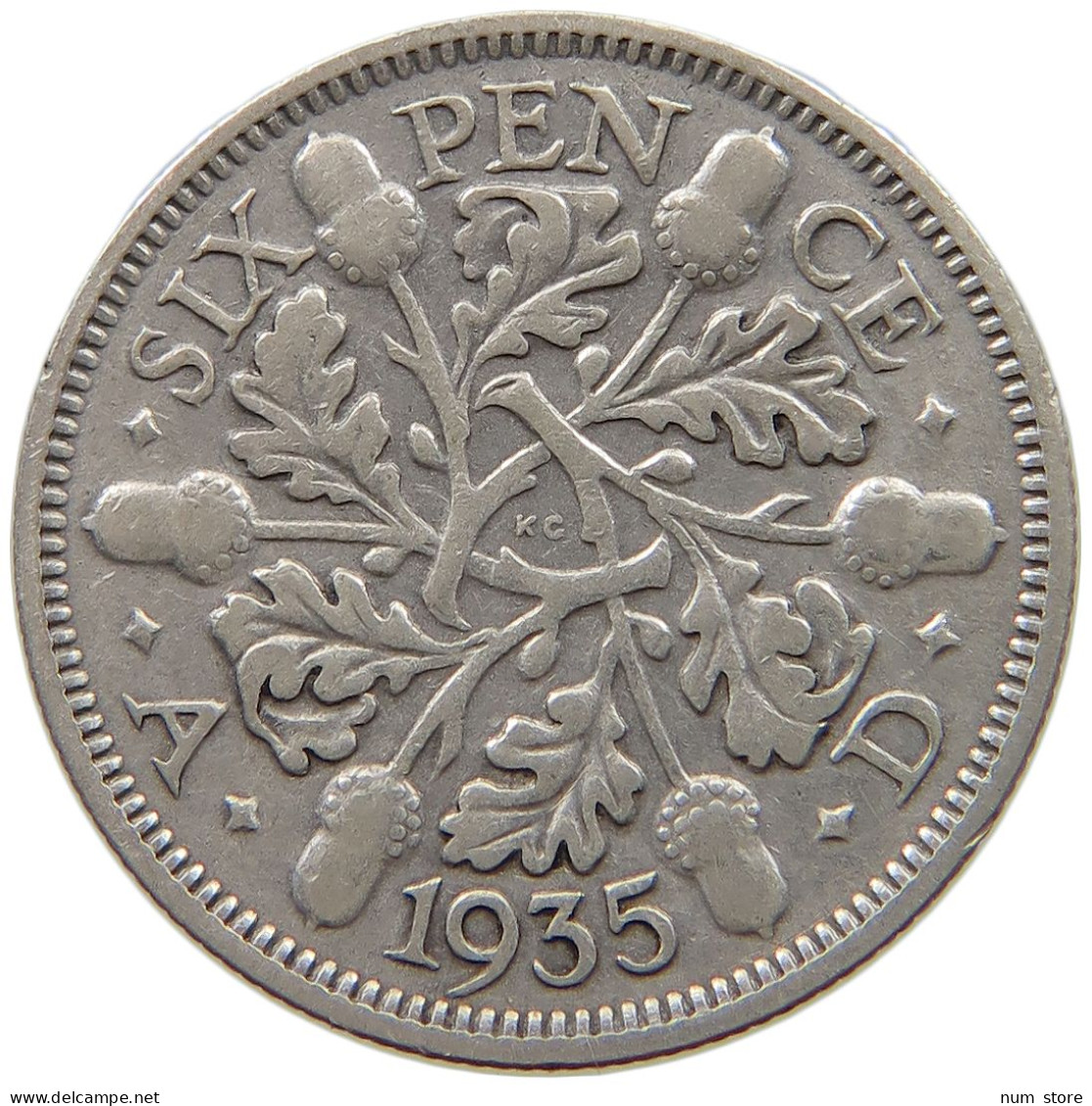 GREAT BRITAIN SIXPENCE 1935 #a069 0243 - H. 6 Pence