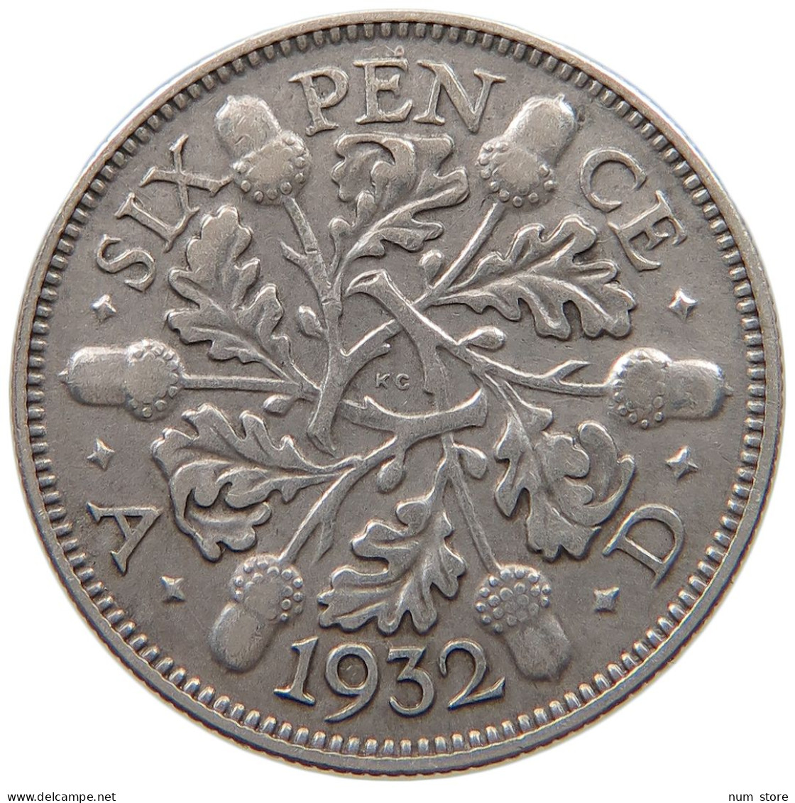 GREAT BRITAIN SIXPENCE 1932 #a052 0369 - H. 6 Pence