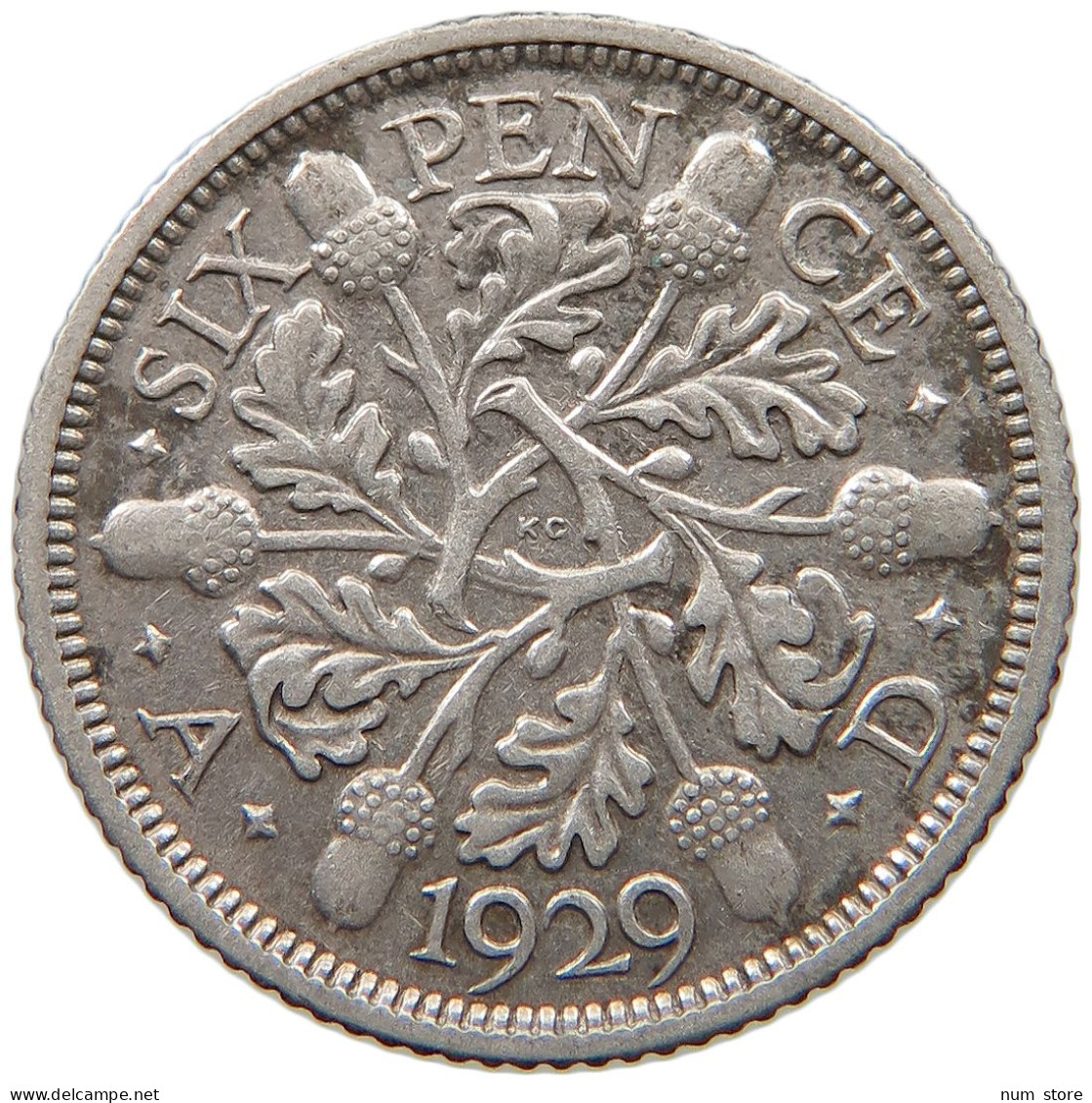 GREAT BRITAIN SIXPENCE 1929 #a033 0611 - H. 6 Pence