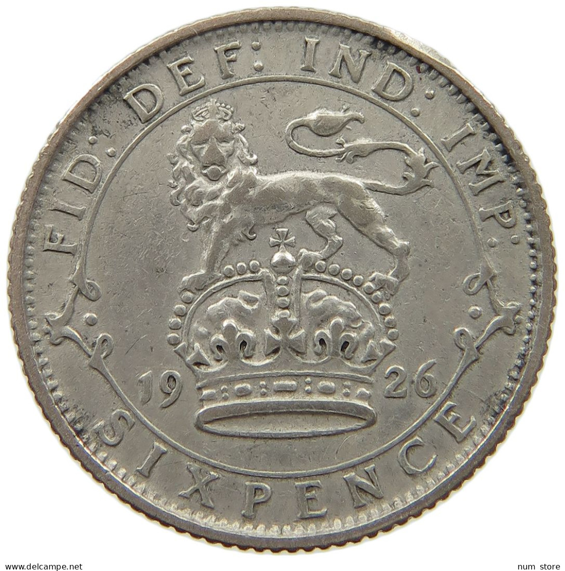 GREAT BRITAIN SIXPENCE 1926 #a052 0585 - H. 6 Pence