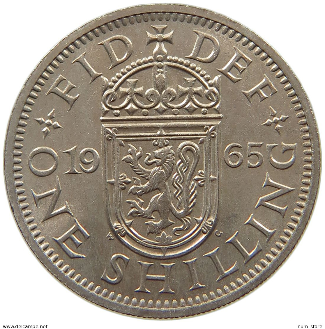 GREAT BRITAIN SHILLING 1965 TOP #s064 0437 - I. 1 Shilling