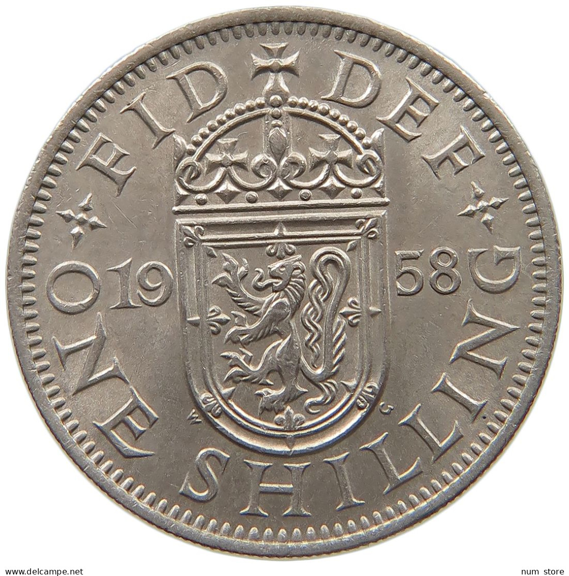 GREAT BRITAIN SHILLING 1958 TOP #s061 0049 - I. 1 Shilling