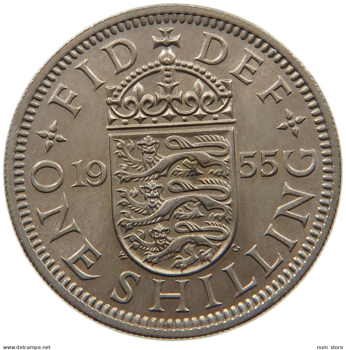 GREAT BRITAIN SHILLING 1955 TOP #c023 0083 - I. 1 Shilling