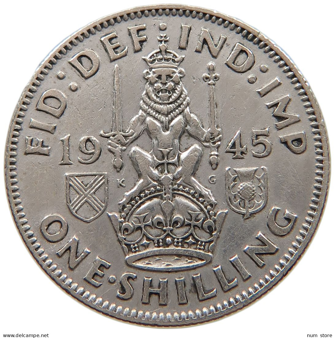 GREAT BRITAIN SHILLING 1945 #a052 0255 - I. 1 Shilling