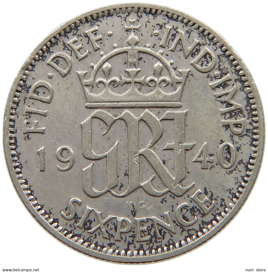 GREAT BRITAIN SIXPENCE 1940 #a081 0891 - H. 6 Pence