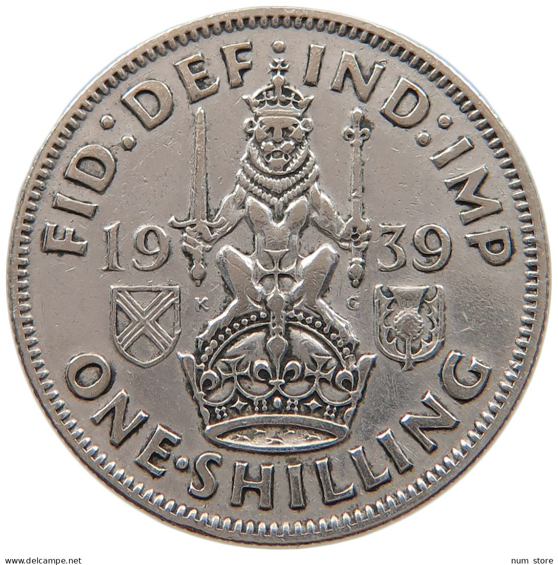 GREAT BRITAIN SHILLING 1939 #a052 0235 - I. 1 Shilling