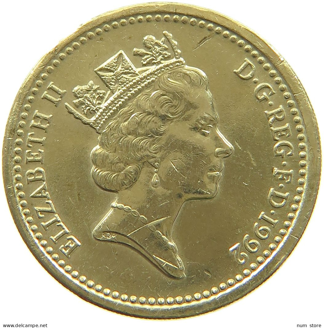 GREAT BRITAIN POUND 1992 #s061 0077 - 1 Pound