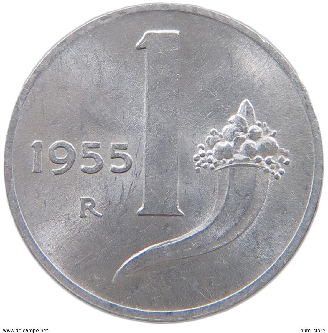 ITALY 1 LIRA 1955 #a065 0067 - 1 Lira