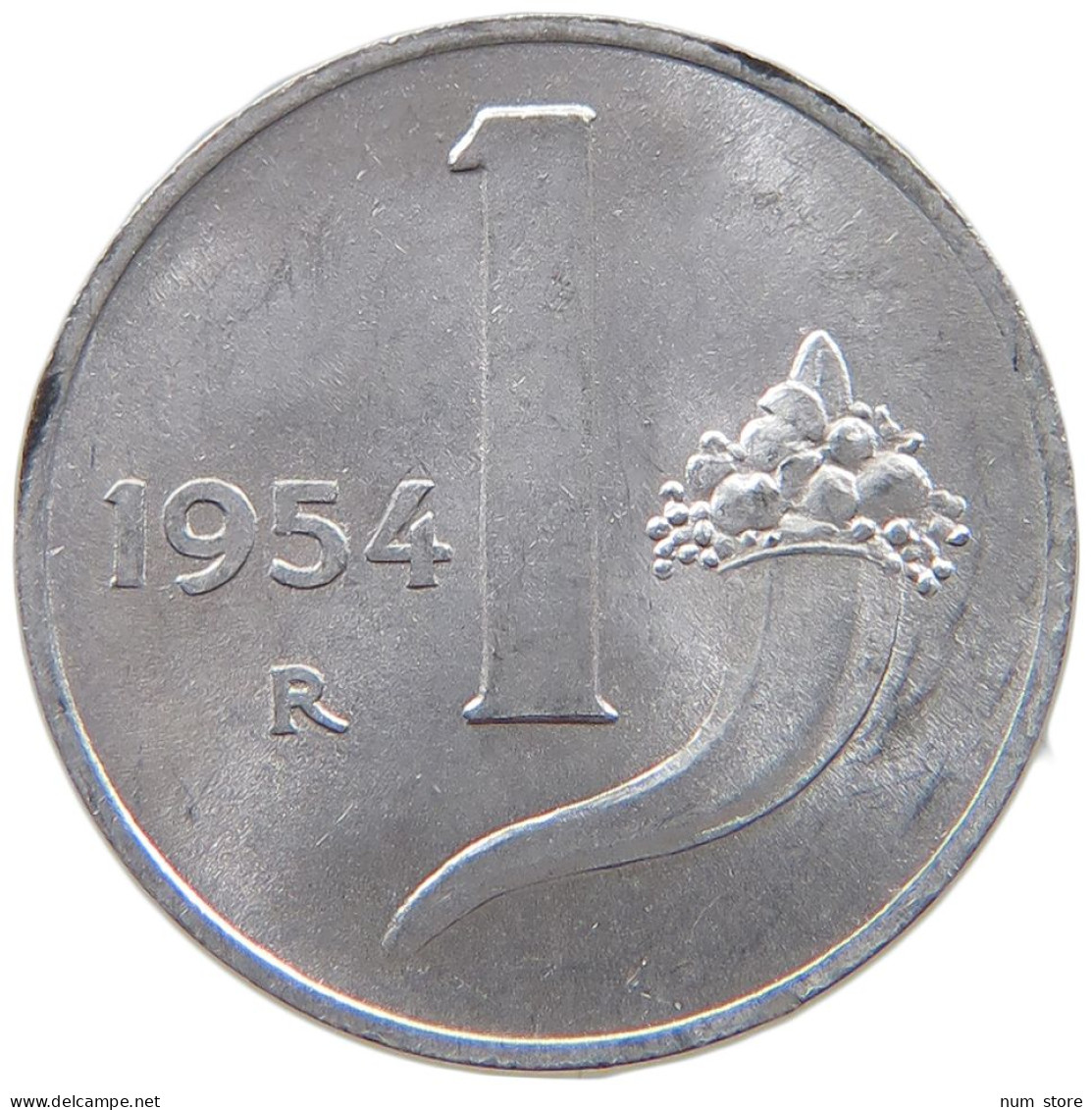 ITALY 1 LIRA 1954 #s069 0809 - 1 Lire