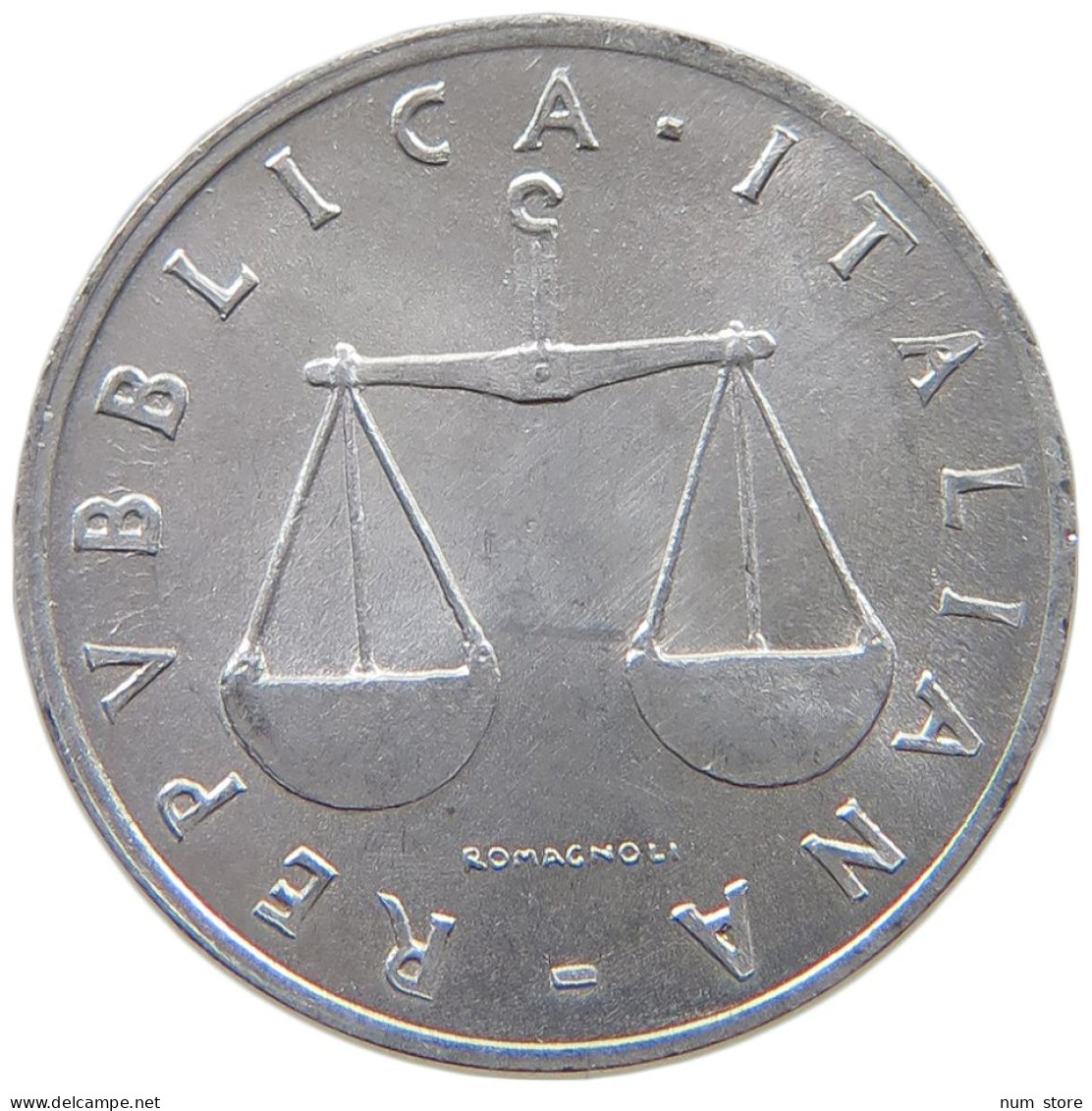 ITALY 1 LIRA 1954 #s069 0809 - 1 Lira