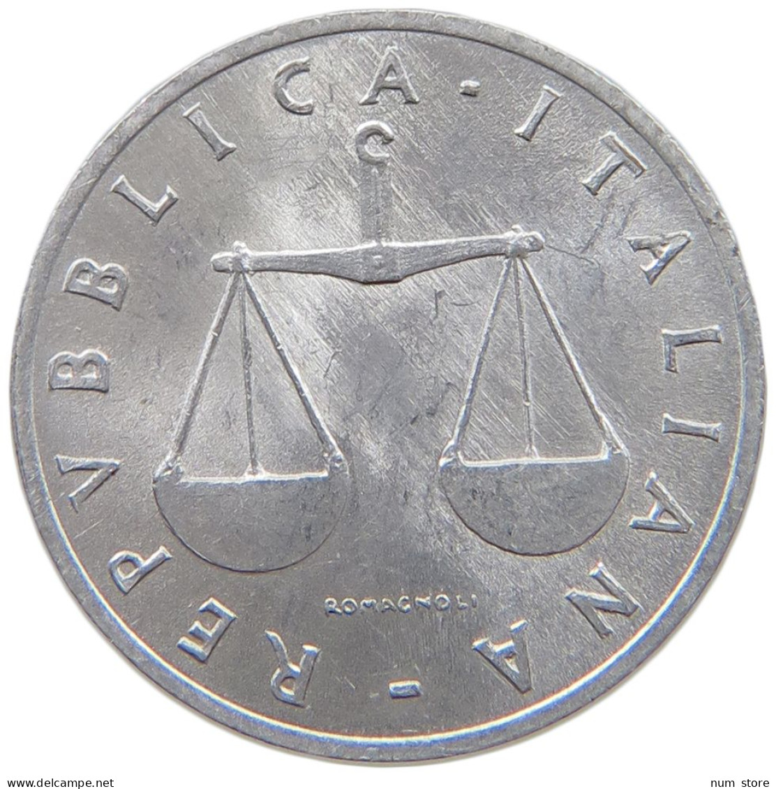 ITALY 1 LIRA 1954 TOP #a070 0755 - 1 Lire