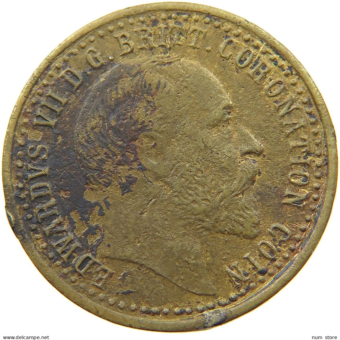 GREAT BRITAIN TOKEN 1902 EDWARD VII. #a009 0349 - Autres & Non Classés