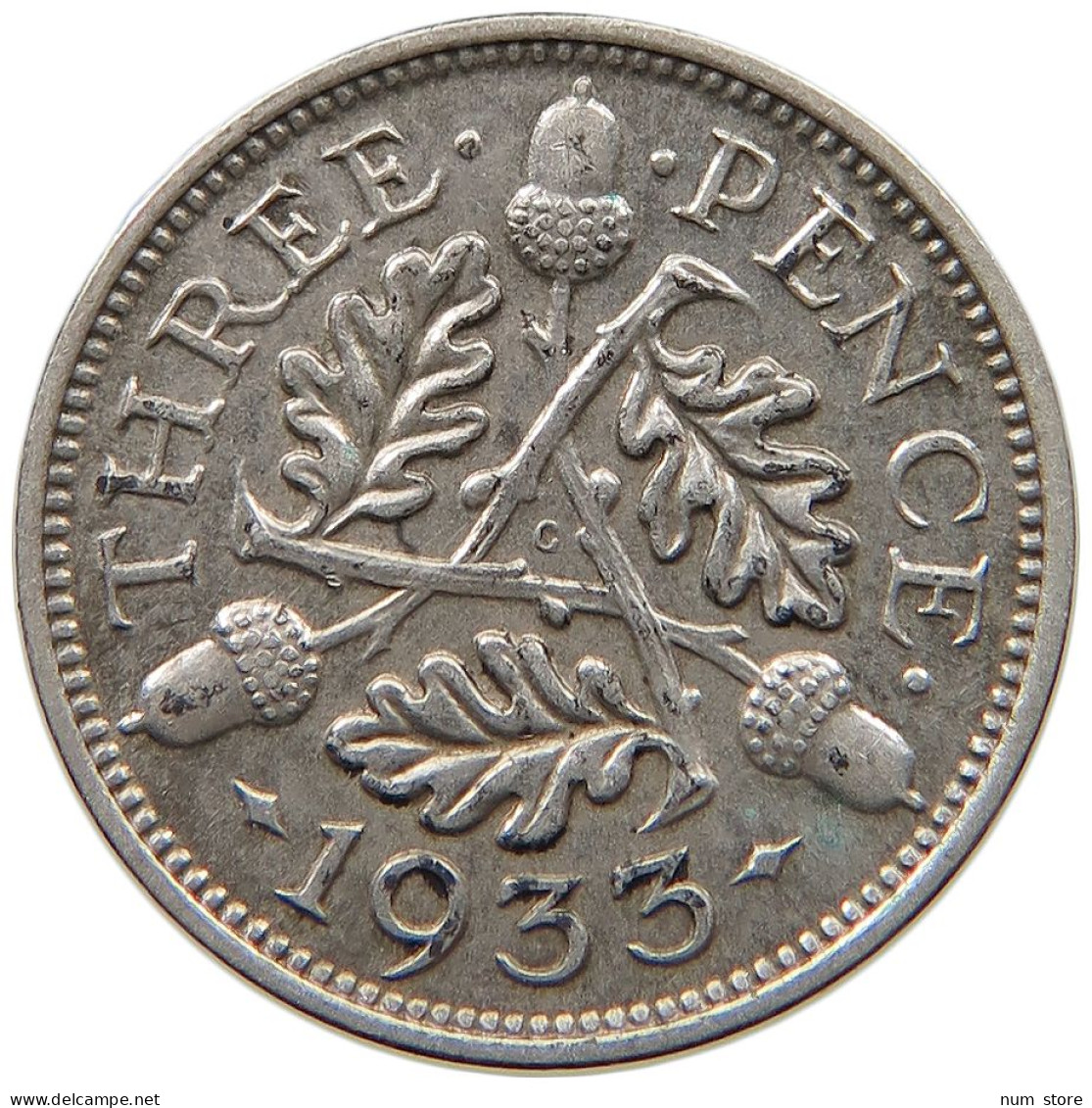 GREAT BRITAIN THREEPENCE 1933 #a034 0071 - F. 3 Pence