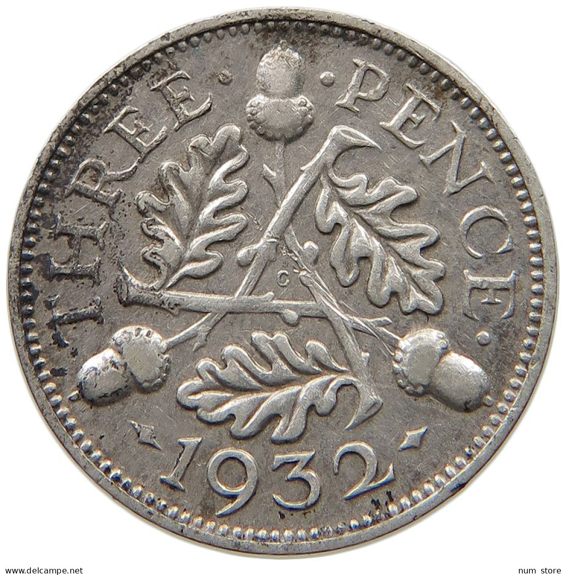 GREAT BRITAIN THREEPENCE 1932 #a034 0081 - F. 3 Pence