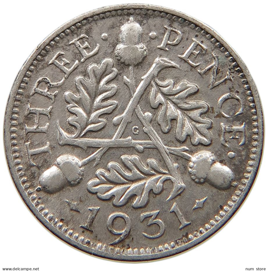 GREAT BRITAIN THREEPENCE 1931 #a034 0061 - F. 3 Pence