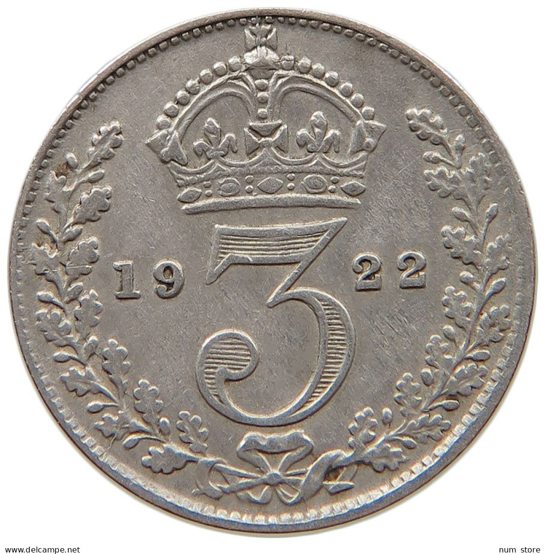 GREAT BRITAIN THREEPENCE 1922 #a052 0491 - F. 3 Pence