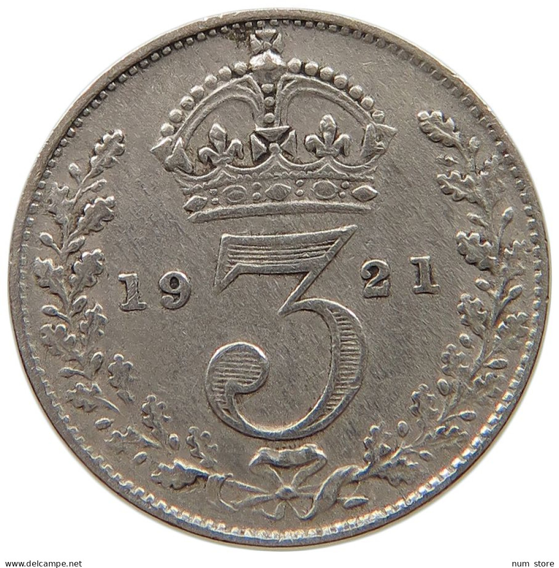 GREAT BRITAIN THREEPENCE 1921 #a045 0881 - F. 3 Pence