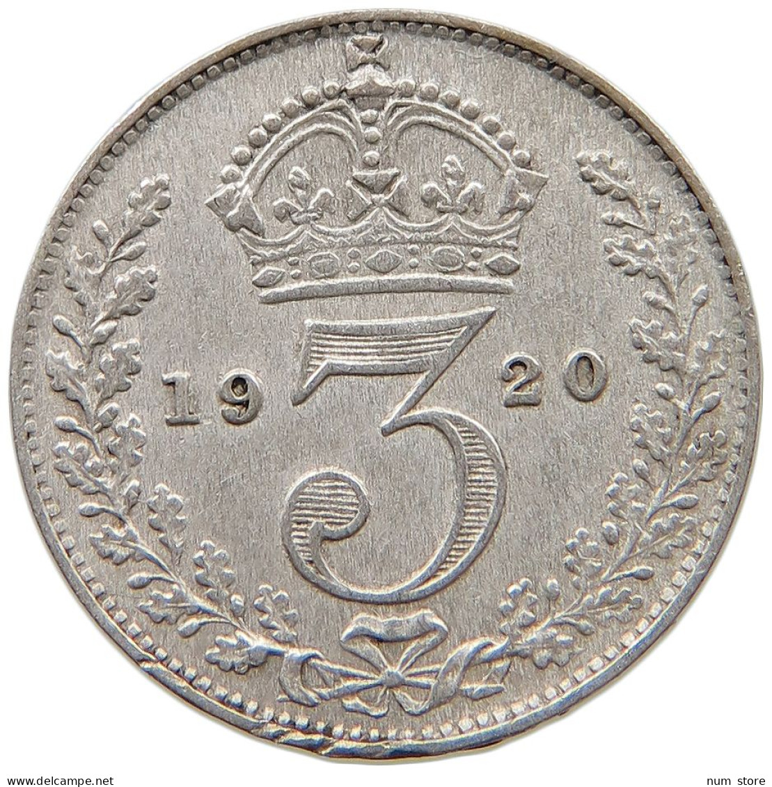 GREAT BRITAIN THREEPENCE 1920 #s059 0495 - F. 3 Pence