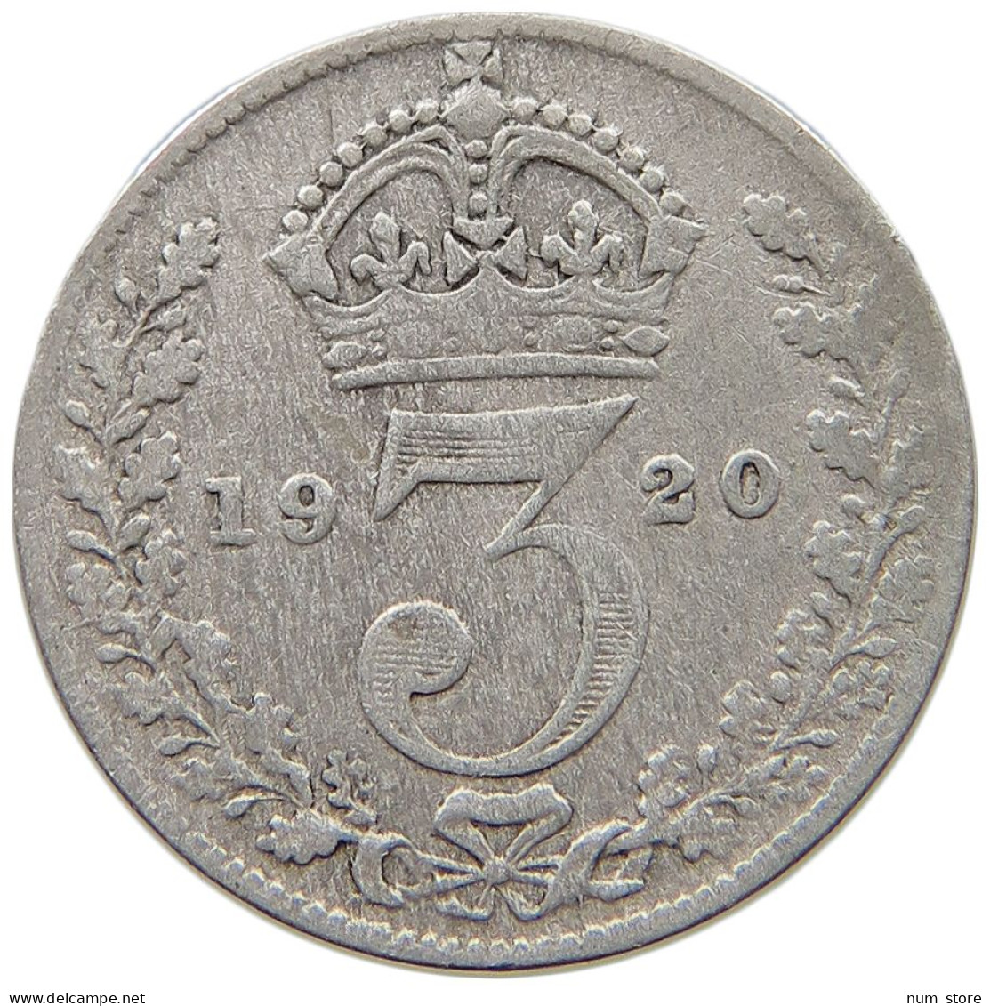 GREAT BRITAIN THREEPENCE 1920 #a091 0907 - F. 3 Pence