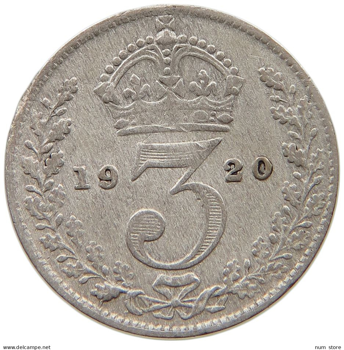 GREAT BRITAIN THREEPENCE 1920 #s059 0503 - F. 3 Pence