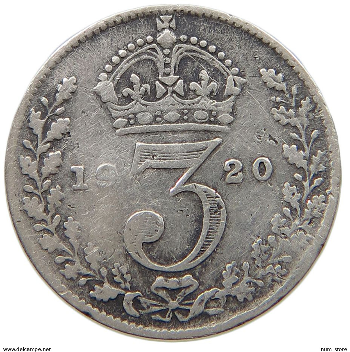 GREAT BRITAIN THREEPENCE 1920 #a082 0641 - F. 3 Pence