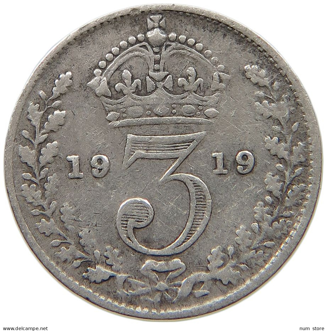 GREAT BRITAIN THREEPENCE 1919 #a034 0031 - F. 3 Pence