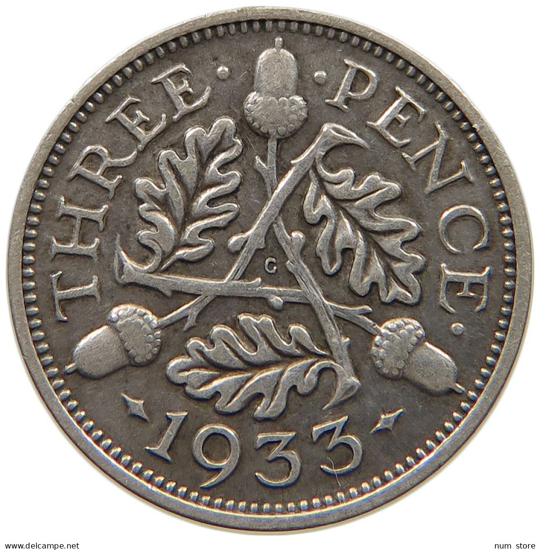 GREAT BRITAIN THREEPENCE 1933 #c024 0301 - F. 3 Pence