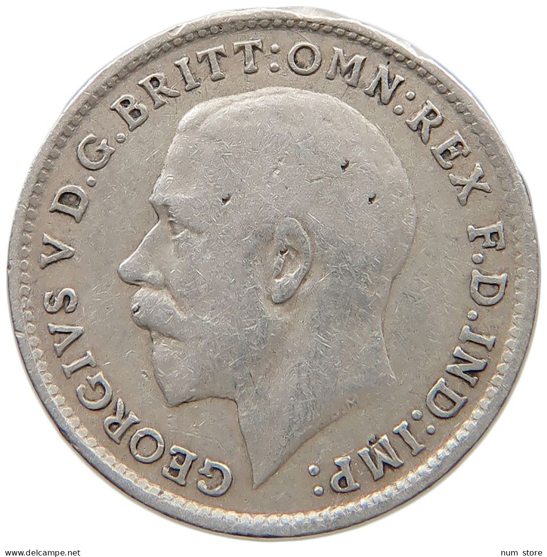 GREAT BRITAIN THREEPENCE 1918 #s059 0537 - F. 3 Pence