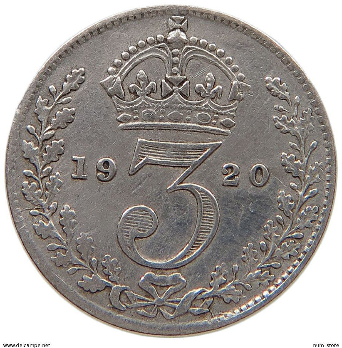 GREAT BRITAIN THREEPENCE 1920 #a052 0481 - F. 3 Pence