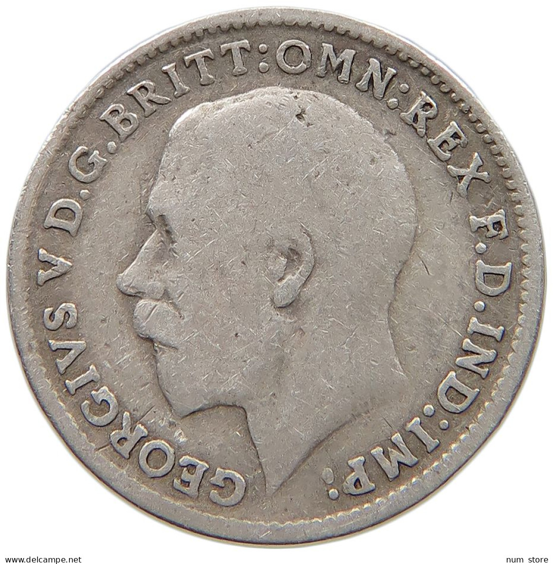 GREAT BRITAIN THREEPENCE 1916 #s059 0659 - F. 3 Pence