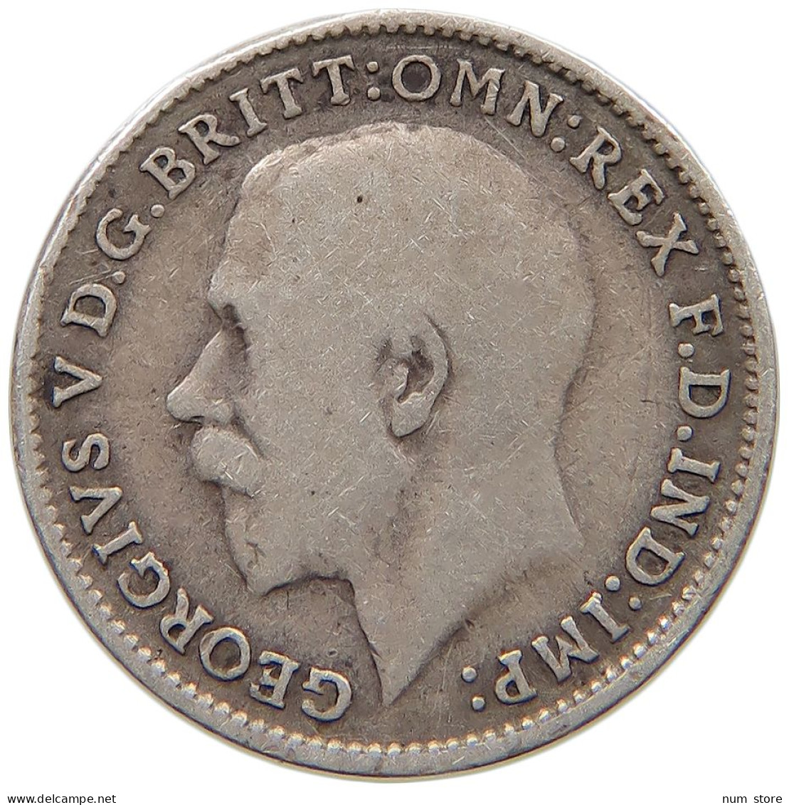 GREAT BRITAIN THREEPENCE 1915 #s059 0597 - F. 3 Pence