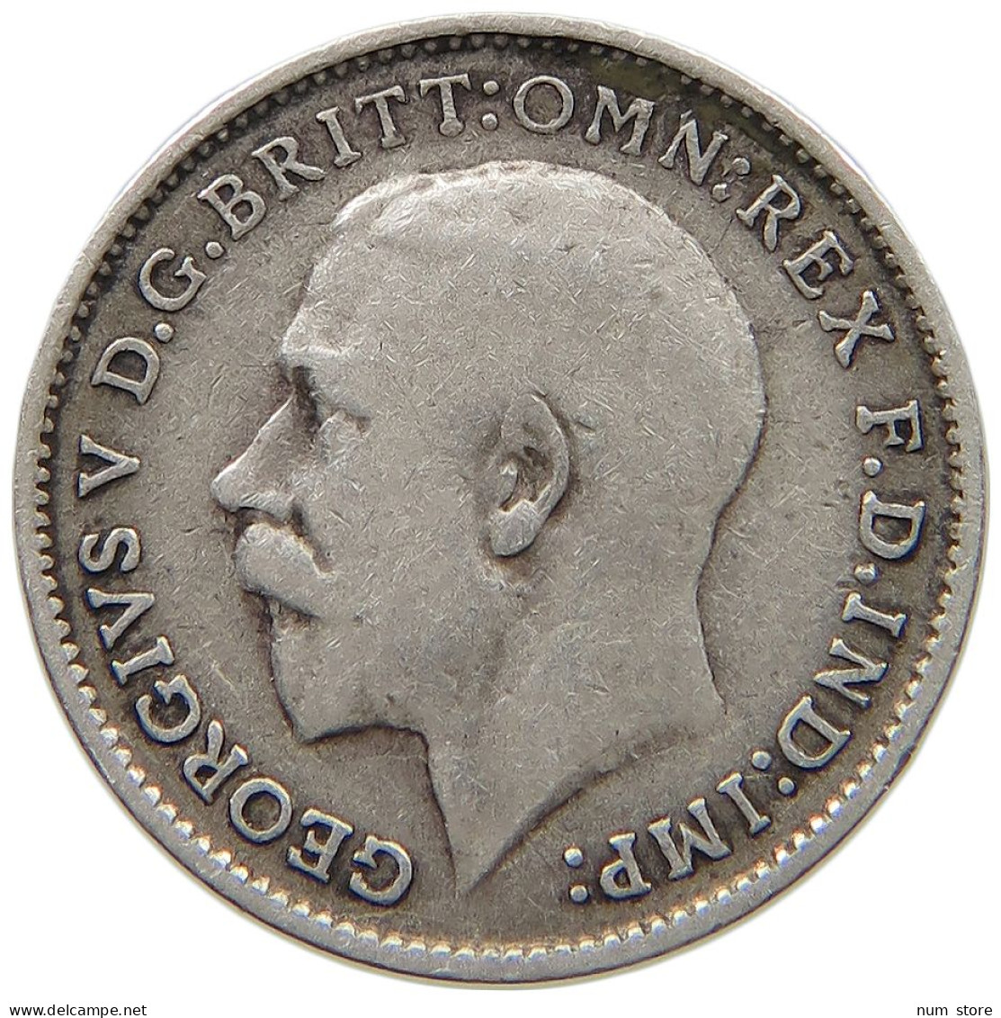 GREAT BRITAIN THREEPENCE 1913 #s059 0653 - F. 3 Pence