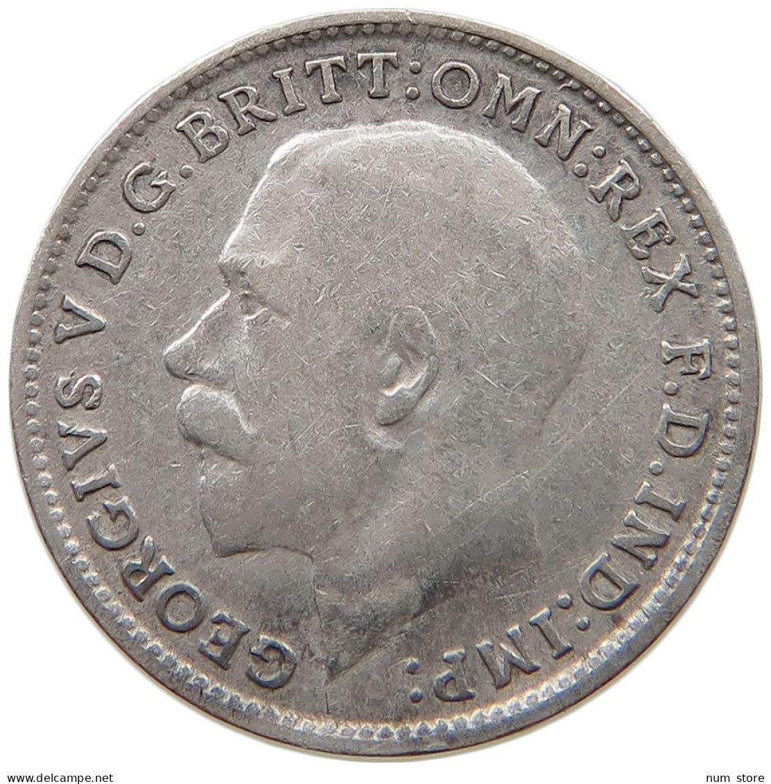 GREAT BRITAIN THREEPENCE 1914 #a033 0165 - F. 3 Pence