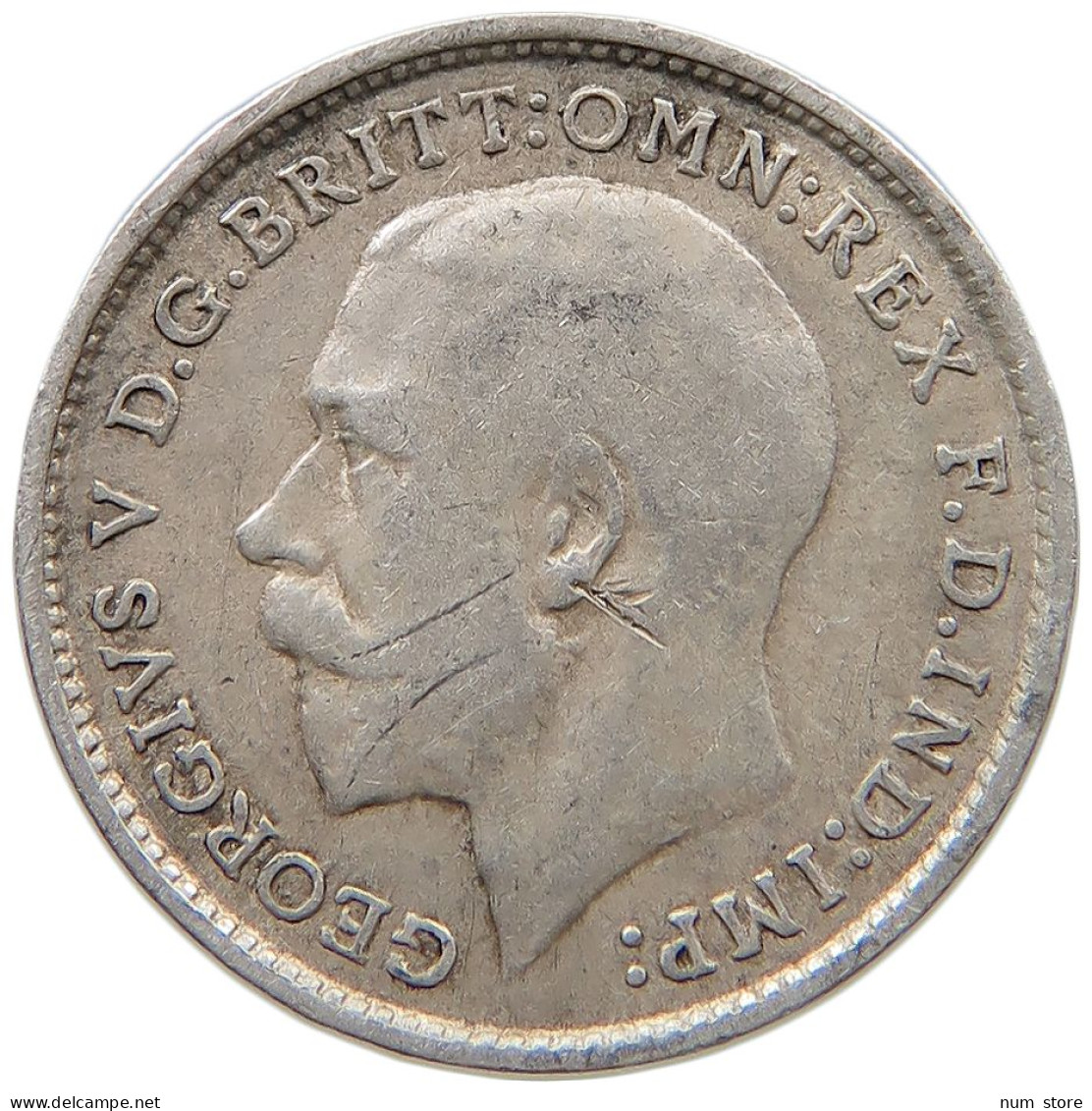 GREAT BRITAIN THREEPENCE 1913 #s059 0529 - F. 3 Pence