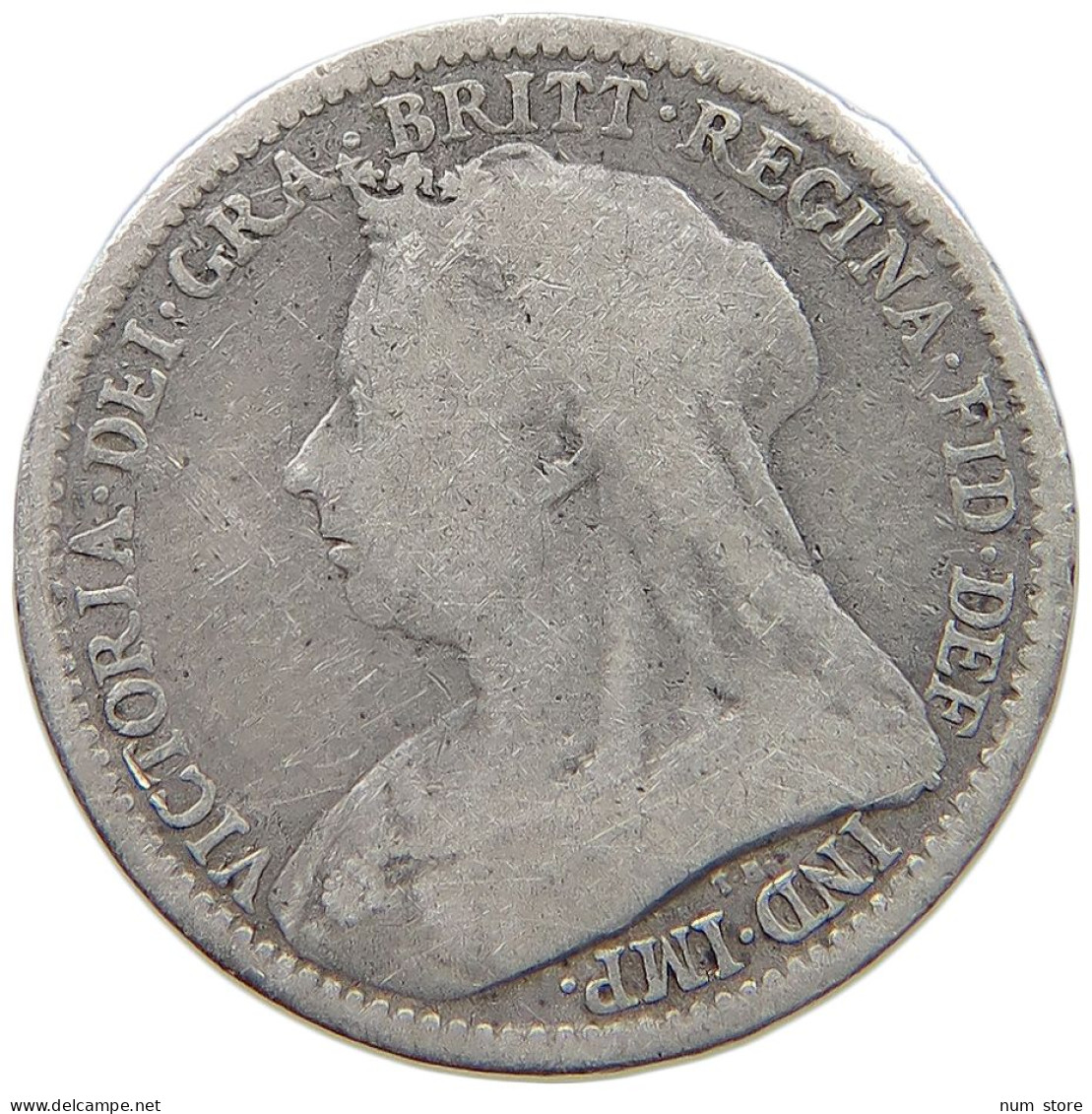 GREAT BRITAIN THREEPENCE 1893 #s059 0559 - F. 3 Pence