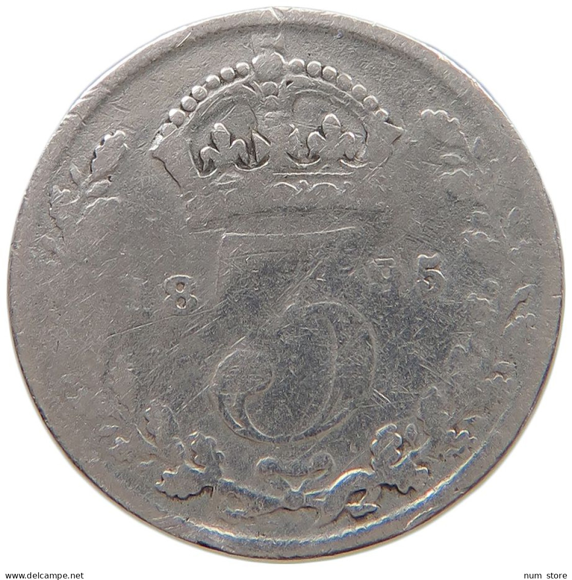 GREAT BRITAIN THREEPENCE 1895 #a063 0615 - F. 3 Pence